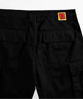 Empyre Cargo Loose Fit Black Skate Shorts