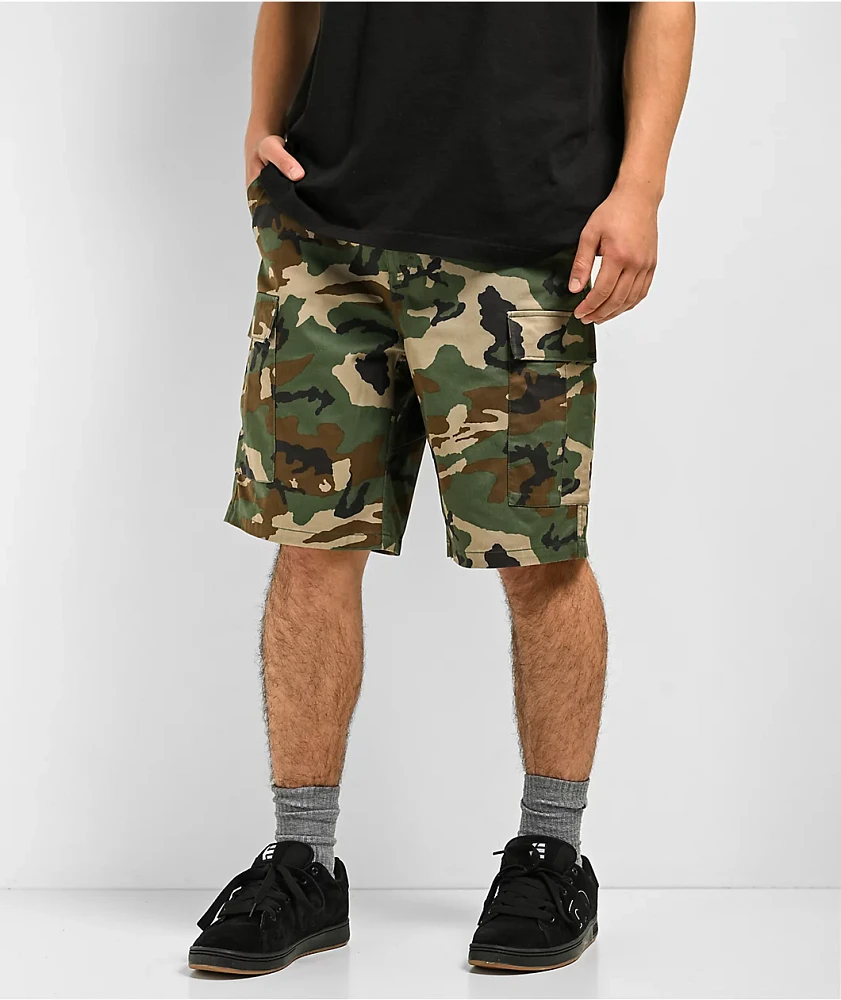 Empyre Cargo Loose Fit Camo Skate Shorts