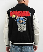 Empyre Cat A Tat Black & Cream Varsity Jacket