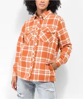 Empyre Cayden Rust Flannel Sherpa Jacket