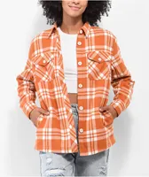 Empyre Cayden Rust Flannel Sherpa Jacket