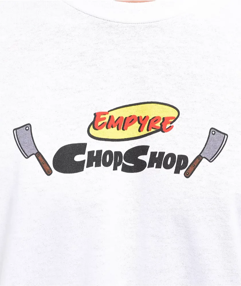 Empyre Chop Shop White Long Sleeve T-Shirt