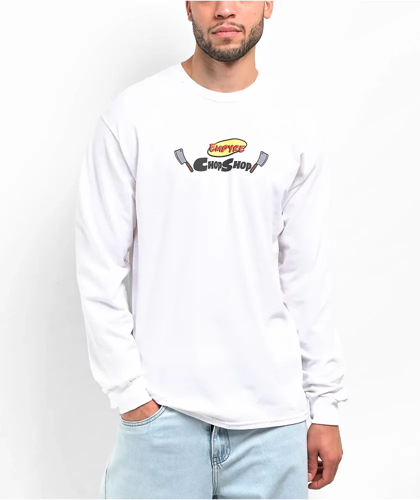 Empyre Chop Shop White Long Sleeve T-Shirt