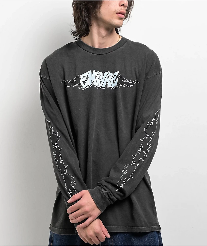 Empyre Chrome Animals Black Wash Long Sleeve T-Shirt