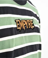 Empyre Claws Black & Green Long Sleeve Stripe T-Shirt