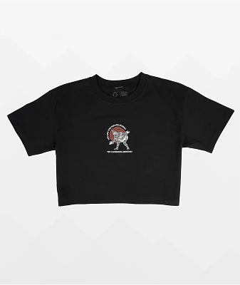 Empyre Clownin Around Black Crop T-Shirt