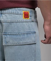 Empyre Colby Light Blue Cargo Loose Fit Skate Jeans