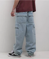 Empyre Colby Light Blue Cargo Loose Fit Skate Jeans