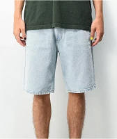 Empyre Colby Loose Fit Light Blue Denim Skate Shorts