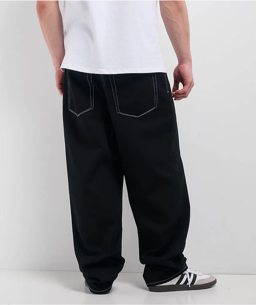 Empyre Contrast Black Loose Fit Skate Jeans