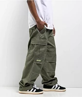 Empyre Contrast Olive Ultra Loose Cargo Skate Pants