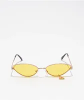 Empyre Cool Cat Flower Yellow Sunglasses