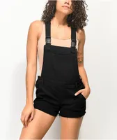 Empyre Cora Utility Buckle Black Overall Shorts