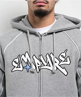 Empyre Corded Grey Zip Hoodie