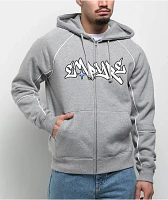 Empyre Corded Grey Zip Hoodie