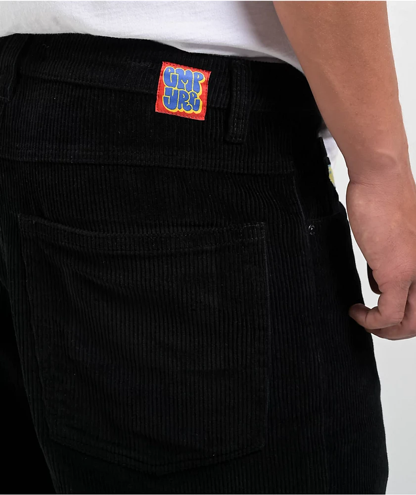 Empyre Corduroy Black Ultra Loose Skate Pants