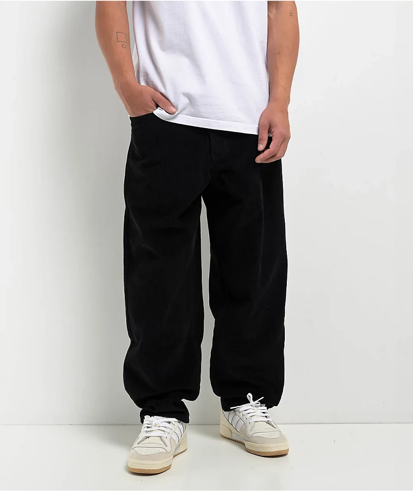 Empyre Corduroy Black Ultra Loose Skate Pants