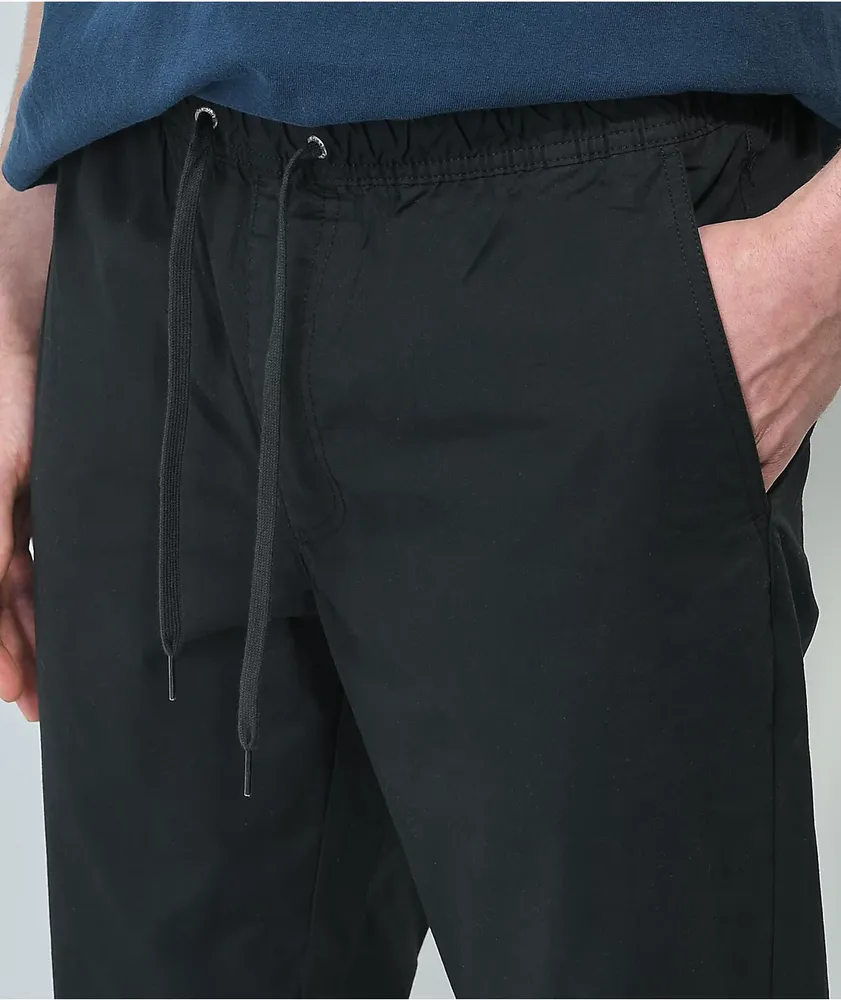 Empyre Creager Poplin Stretch Black Jogger Pants