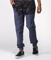 Empyre Creager Stretch Elastic Waist Blue Jogger Pants