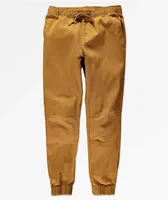 Empyre Creager Stretch Elastic Waist Tobacco Jogger Pants