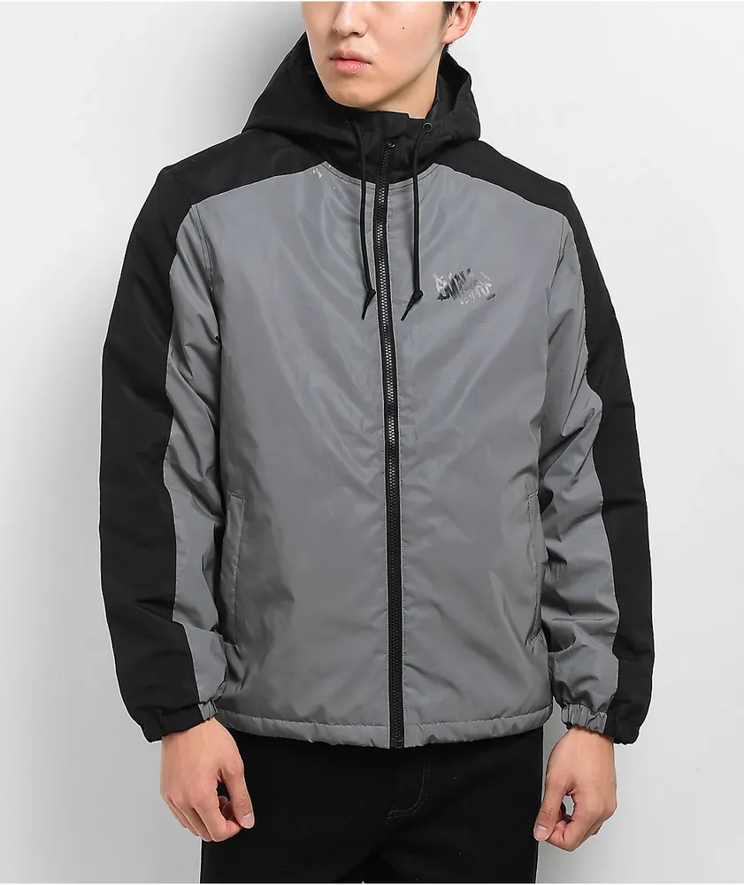 Empyre Crush Black & Reflective Windbreaker Jacket