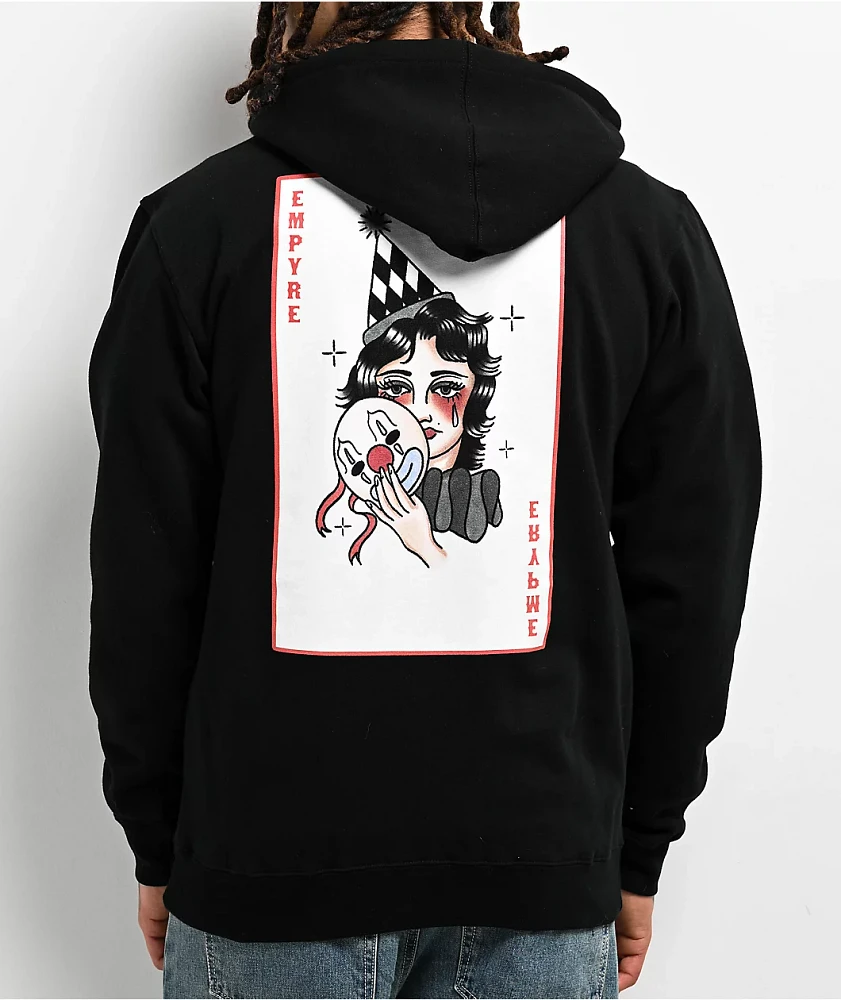 Empyre Cry Baby Clown Black Zip Hoodie