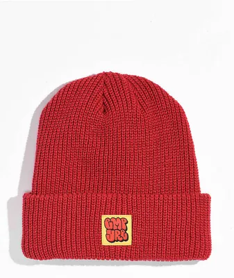 Empyre Cuffed SK8 Red Beanie