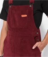 Empyre Curbed Maroon Corduroy Skate Overalls
