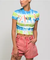 Empyre Curlotta Tie Dye Crop T-Shirt