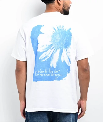 Empyre Cyanotype Daisy White T-Shirt