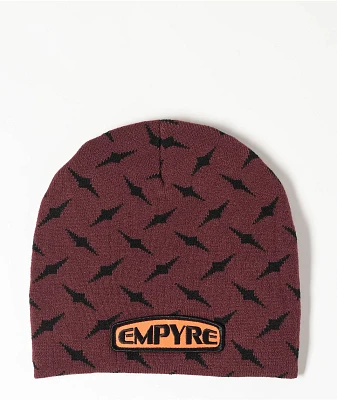 Empyre D-Plate Dark Red Skully Beanie