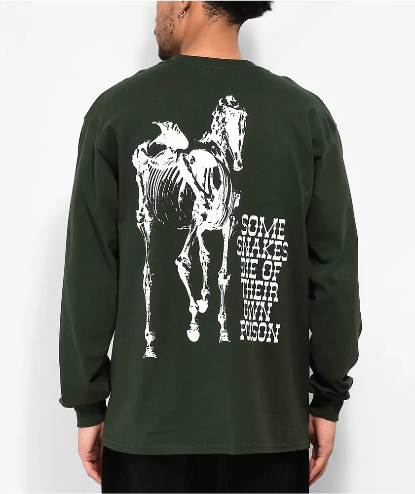 Empyre Deadmans Rodeo Dark Green Long Sleeve T-Shirt