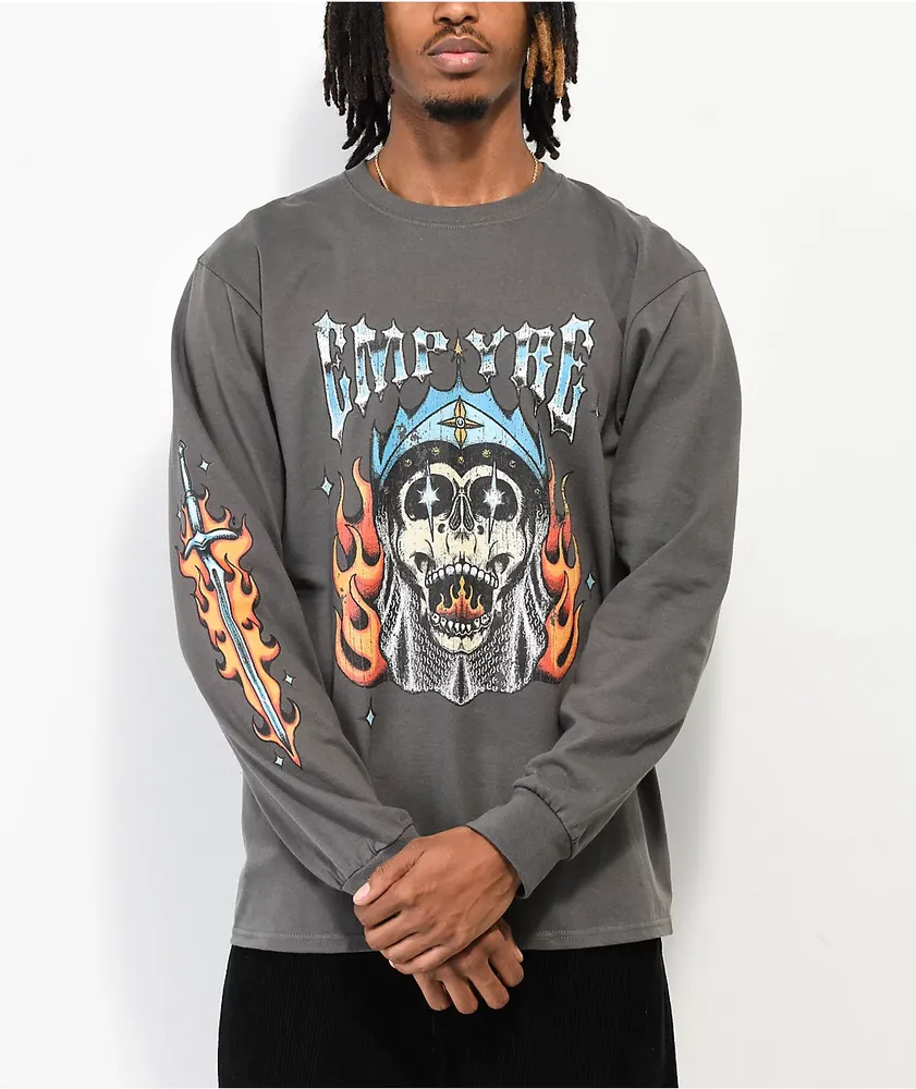 Empyre Death Knight Charcoal Long Sleeve T-Shirt