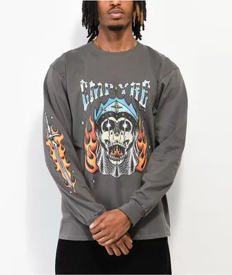 Empyre Death Knight Charcoal Long Sleeve T-Shirt