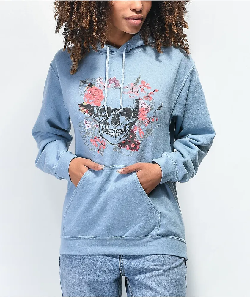 Empyre Decomposed Skull Blue Hoodie