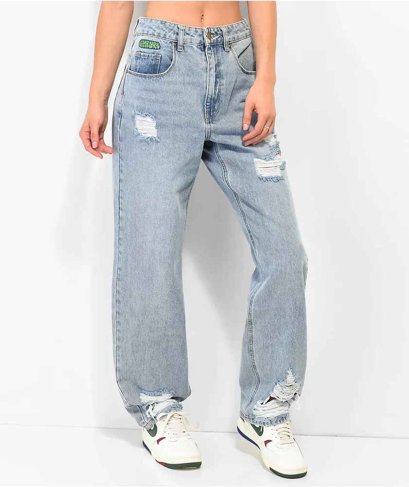 Empyre Tori 90s Medium Wash Denim Skate Jeans