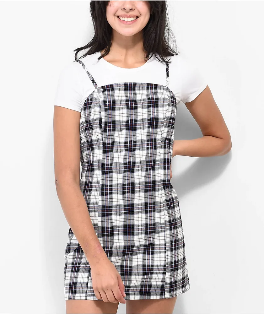 Empyre Sasha Purple Plaid Tank Dress