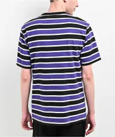 Empyre Digi Board Black, White and Purple Stripe T-Shirt