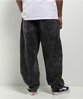 Empyre Double Knee Black Wash Ultra Loose Canvas Skate Pants