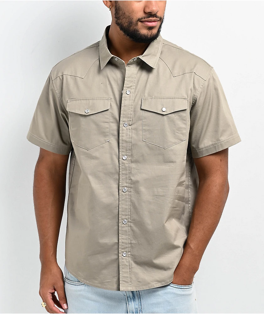 Empyre Drover Beige Short Sleeve Shirt