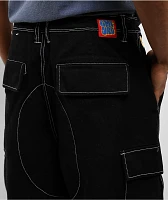 Empyre Easy Now Ultra Loose Black Double Cargo Canvas Skate Pants