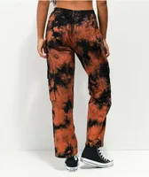 Empyre Echo Orange & Black Cargo Pants