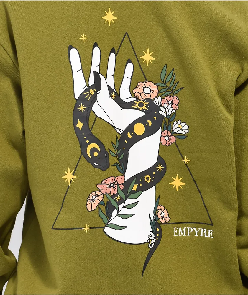 Empyre Elena Snake Green Hoodie