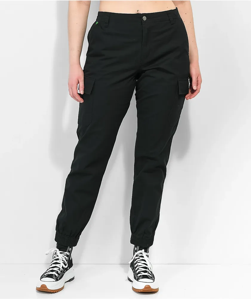 JIREOU Girls Black Cargo Pants Jeans High Waist Wide Leg Straight Pants  Streetwear Hip Hop Pocket Low Waisted (Color : D, Size : XL code) :  Amazon.co.uk: Fashion