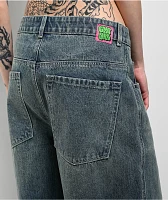 Empyre Engine Extent Wide Leg Blue Wash Jeans