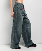 Empyre Engine Extent Wide Leg Blue Wash Jeans