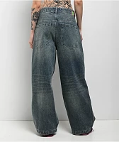 Empyre Engine Extent Wide Leg Blue Wash Jeans