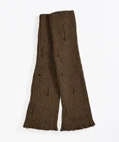 Empyre Euna Distressed Brown Leg Warmers