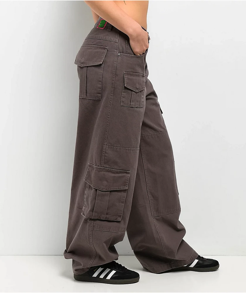 Empyre Extent Taupe Wide Leg Relaxed Cargo Jeans