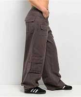 Empyre Extent Taupe Wide Leg Relaxed Cargo Jeans